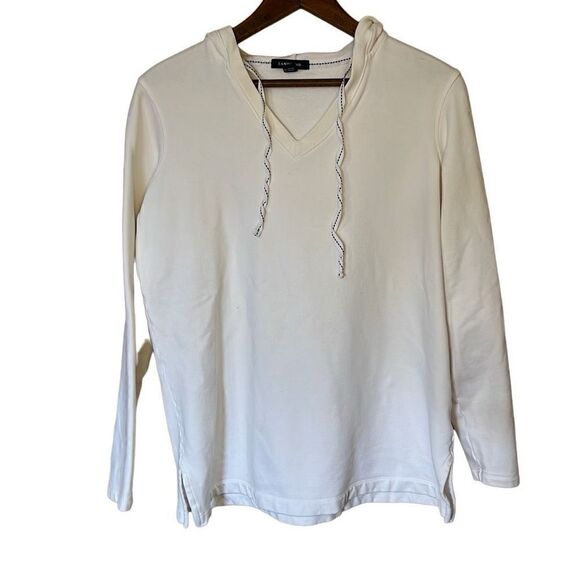 Lands End Cotton Blend Lightweight Hoodie - Picture 1 of 8